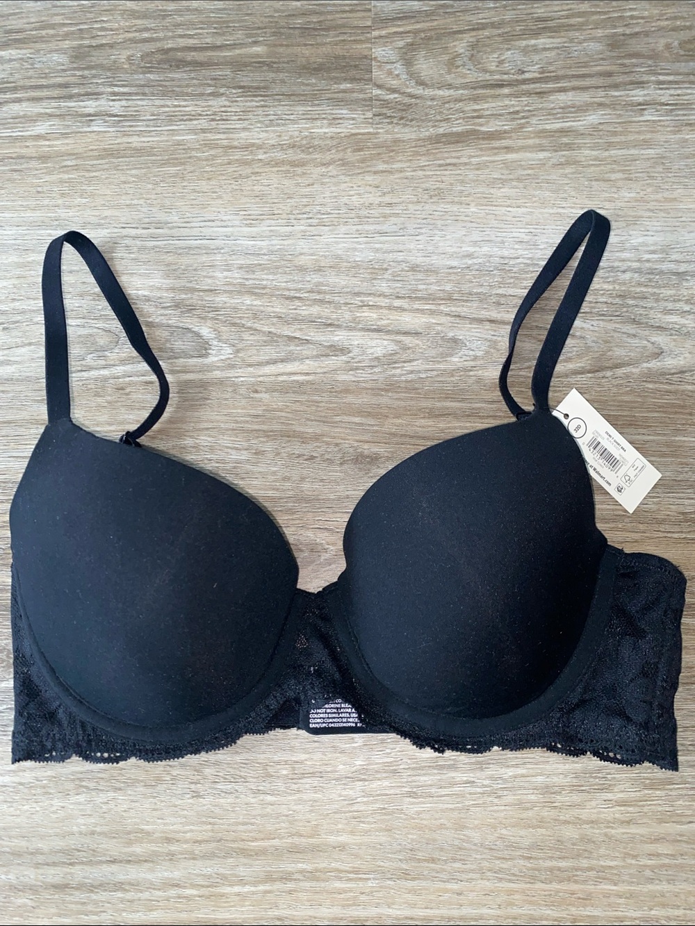 No Boundaries Black Lace Push-Up Bra